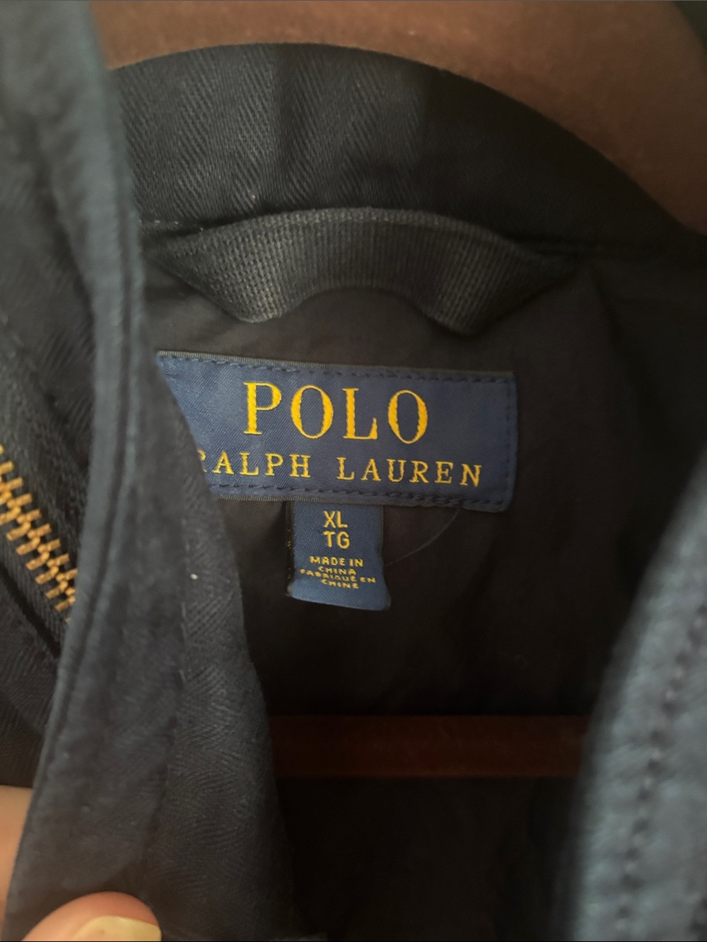 Ralph Lauren Navy Military-Inspired Field Jacket with Patches - Picture 2 of 5